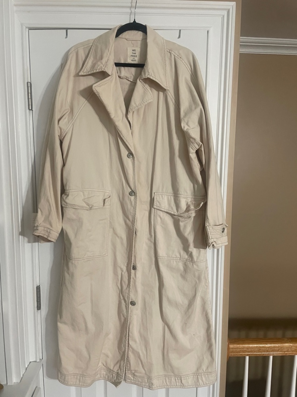 Free people Perry Washed Cotton Trench Coat - Picture 7 of 7